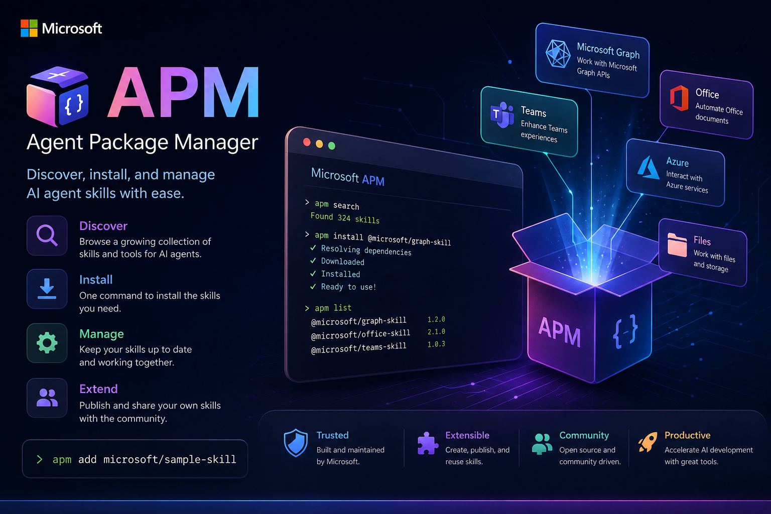 Microsoft APM: Package Management for AI Agents